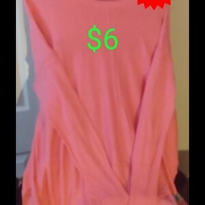 Pink Long Sleeve Top